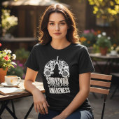 Überlebender Asthma-Bewusstsein Tri-Blend Shirt