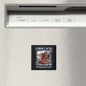 Überlebender Bauchschmerzen lustiger Katzen-Meme h Magnet (In Situ (Geschirrspüler))