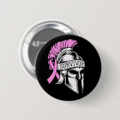 Überlebender Brustkrebs Button (Vorne & Hinten)