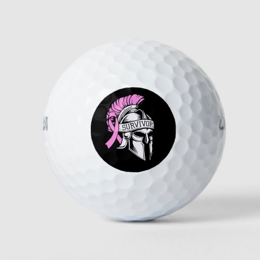 Überlebender Brustkrebs Golfball (Vorderseite)