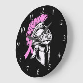 Überlebender Brustkrebs Große Wanduhr (Winkel)