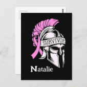 Überlebender Brustkrebs Postkarte (Vorne/Hinten)