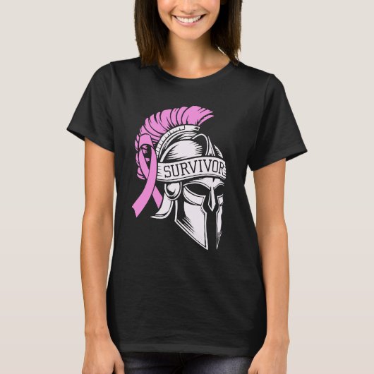 Überlebender Brustkrebs T-Shirt (Vorderseite)