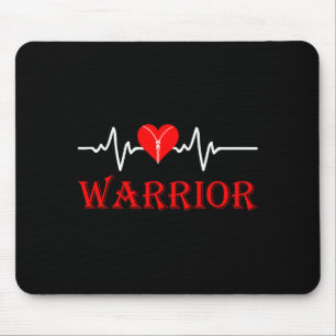 Überlebender der Herzoperation Genesung Herz Krieg Mousepad