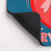 Überlebender der Herzoperation Krieger Herzerkrank Mousepad (Ecke)