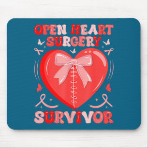 Überlebender der Herzoperation Krieger Herzerkrank Mousepad