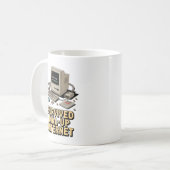 Überlebender des Einwahl-Internets – Retro-Vintage Kaffeetasse (Vorderseite Links)