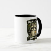 Überlebender des Smalltalks Lustiges Waschbär-Shir Tasse (VorderseiteRechts)