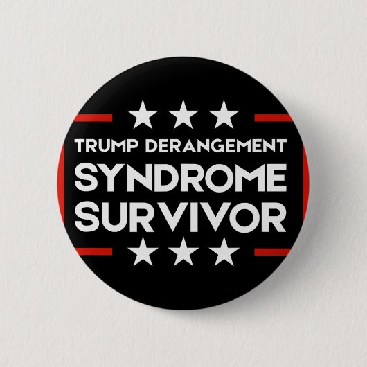 Überlebender des Trump-Derangement-Syndroms Button (Vorderseite)