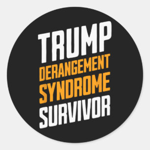 Überlebender des Trump-Derangement-Syndroms  Runder Aufkleber