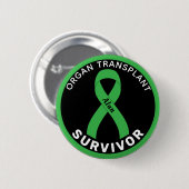 Überlebender einer Organtransplantation-Schleife S Button (Vorne & Hinten)