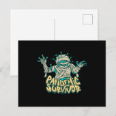 Überlebender einer Pandemie Postkarte (Vorne/Hinten)