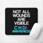 Überlebender eines angeborenen Herzfehlers CHD-Kri Mousepad (Mit Mouse)