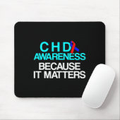 Überlebender eines angeborenen Herzfehlers CHD Kri Mousepad (Mit Mouse)
