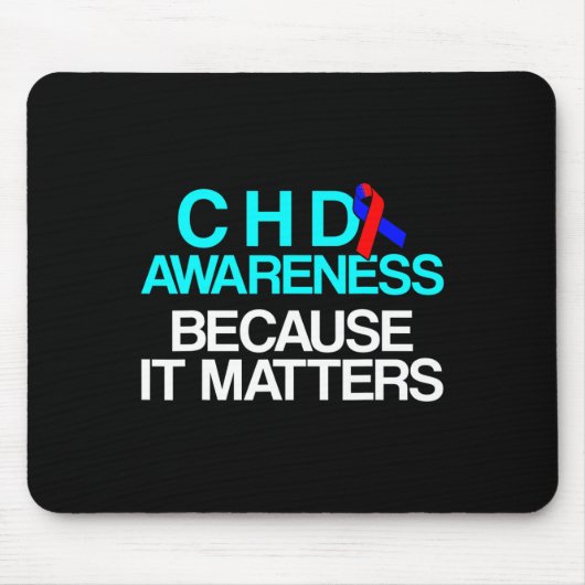 Überlebender eines angeborenen Herzfehlers CHD Kri Mousepad (Vorne)