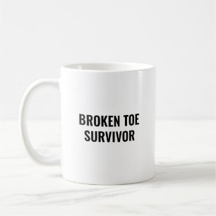Überlebender eines gebrochenen Zehs Lustiges Gesch Kaffeetasse
