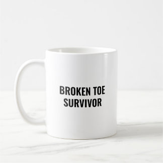 Überlebender eines gebrochenen Zehs Lustiges Gesch Kaffeetasse