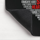 Überlebender eines Herzinfarktes, Patient Krieger  Mousepad (Ecke)