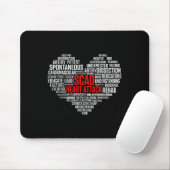 Überlebender eines Herzinfarktes, Patient Krieger  Mousepad (Mit Mouse)