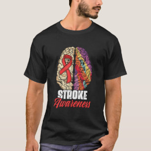 Überlebender eines Hirnschlags Rotes Band Schlagan T-Shirt