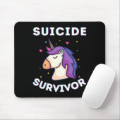 Überlebender Einhorn-Bewusstseins-Präventionsmonat Mousepad (Mit Mouse)