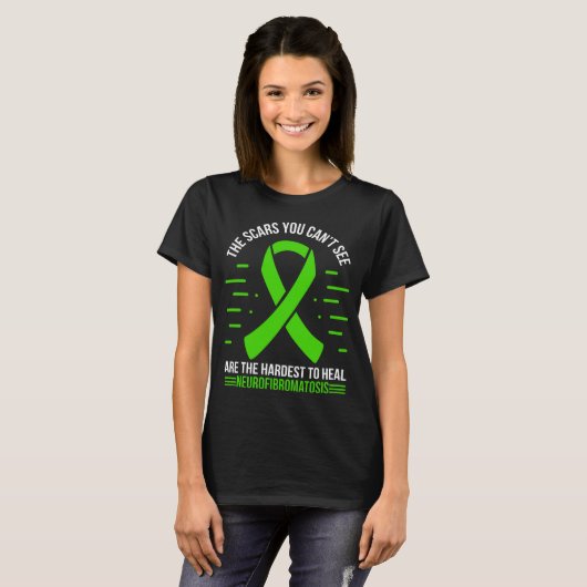 Überlebender grüner Neurofibromatose T-Shirt (Vorne ganz)