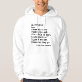 Überlebender: Hellfarbene Hoodies (Vorderseite)