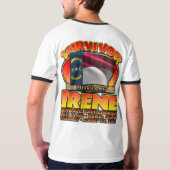 Überlebender - Hurrikan Irene - North Carolina T-Shirt (Schwarz voll)