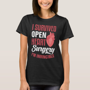 Überlebender Krieger der Herzoperation Bypass Herz T-Shirt