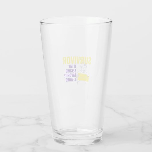 Überlebender männlicher Krebs Glas (Rückseite)