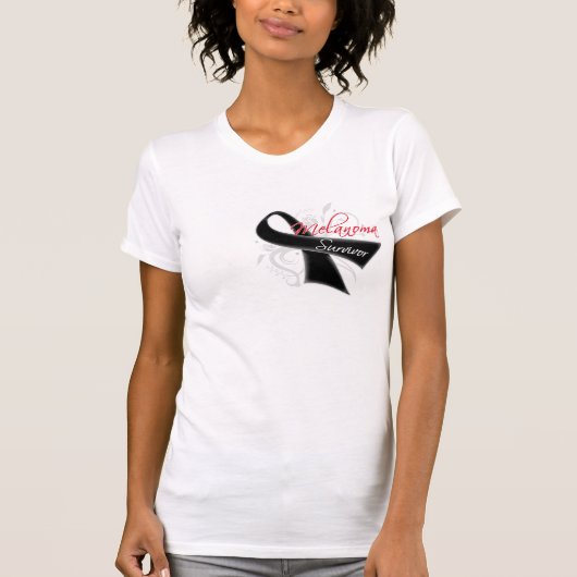 Überlebender - Melanom T-Shirt (Vorderseite)