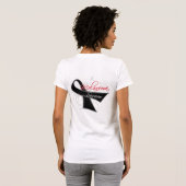 Überlebender - Melanom T-Shirt (Schwarz voll)