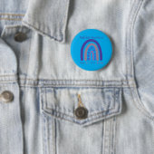 Überlebender Nicht Allein Liebesprävention Regenbo Button (Beispiel)