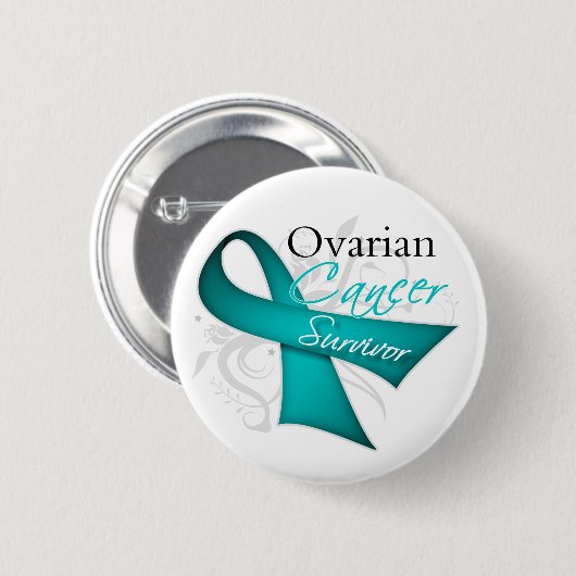 Überlebender - Ovarialkarzinom Button (Vorne & Hinten)