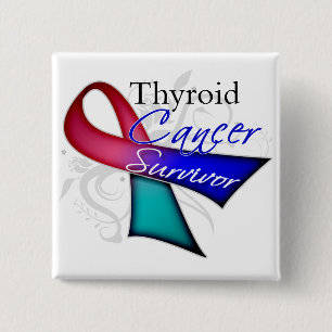 Überlebender - Schilddrüsenkrebs Button