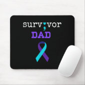 Überlebender Vater - Semikolon-Geschenk Suizidpräv Mousepad (Mit Mouse)