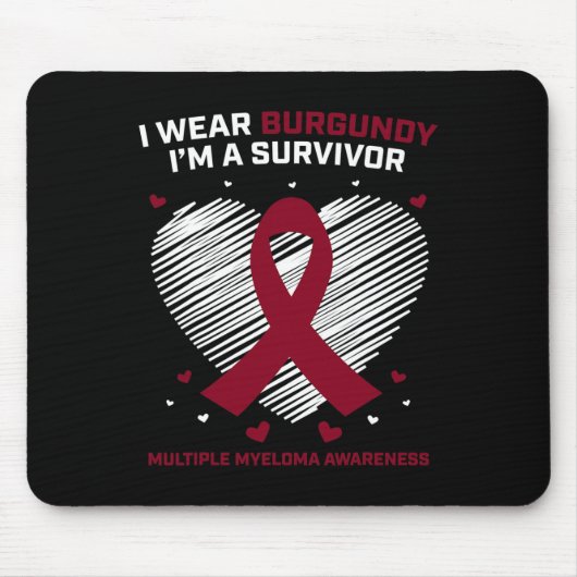 Überlebender von Blutkrebs Multiple Myeloma Bewuss Mousepad (Vorne)