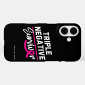Überlebender von dreifach negativem Brustkrebs - B Case-Mate iPhone Hülle (Rückseite (Horizontal))