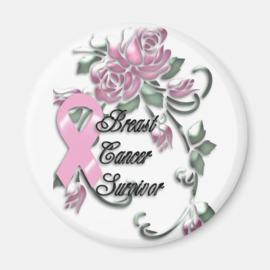 Überlebender von KRW Pink Ribbon Magnet (Vorne)