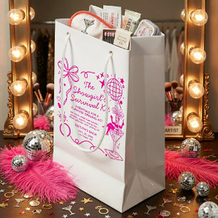 Überlebens-Kit für den Junggesellinnenabschied in Kleine Geschenktüte