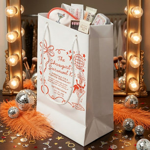 Überlebens-Kit für den Junggesellinnenabschied in Kleine Geschenktüte
