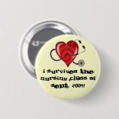 ÜBERLEBENS-KRANKENPFLEGE-SCHULE BUTTON (Vorne & Hinten)