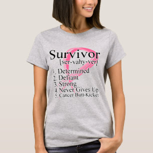 Überlebensdefinition - Brustkrebs T-Shirt