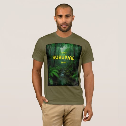 Überlebensfähigkeiten Präpper Survivalist SHTF Des T-Shirt (Vorne ganz)