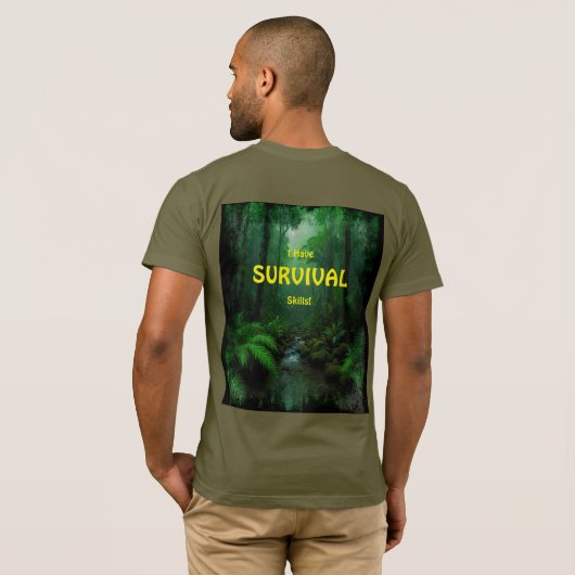 Überlebensfähigkeiten Präpper Survivalist SHTF Des T-Shirt (Schwarz voll)