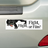 Überlebensinstinkt Kampf, Flucht oder Film? Entsch Autoaufkleber (Auf Auto)
