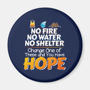 Überlebensregeln für Wildtiere - immer Hoffnung ha Magnet