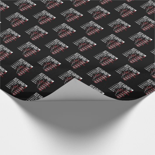 Überlebensregeln - Wilderness Quiz Geschenkpapier (Ecke)