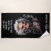 Überlebenssaft Strandtuch (Vorderseite)