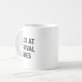 Überlebensspiel kaffeetasse (Vorderseite Links)